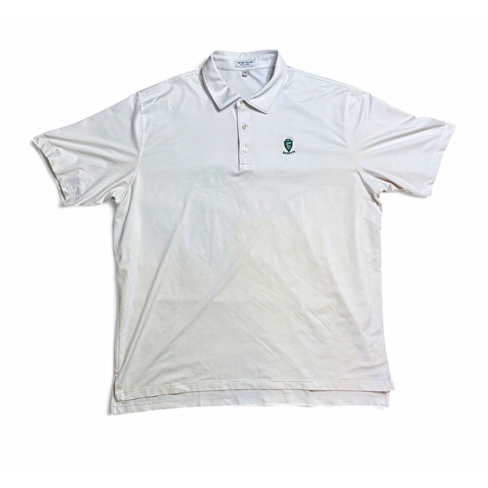 Peter Millar Scioto Country Club Golf Polo Shirt White Men's Size XXL